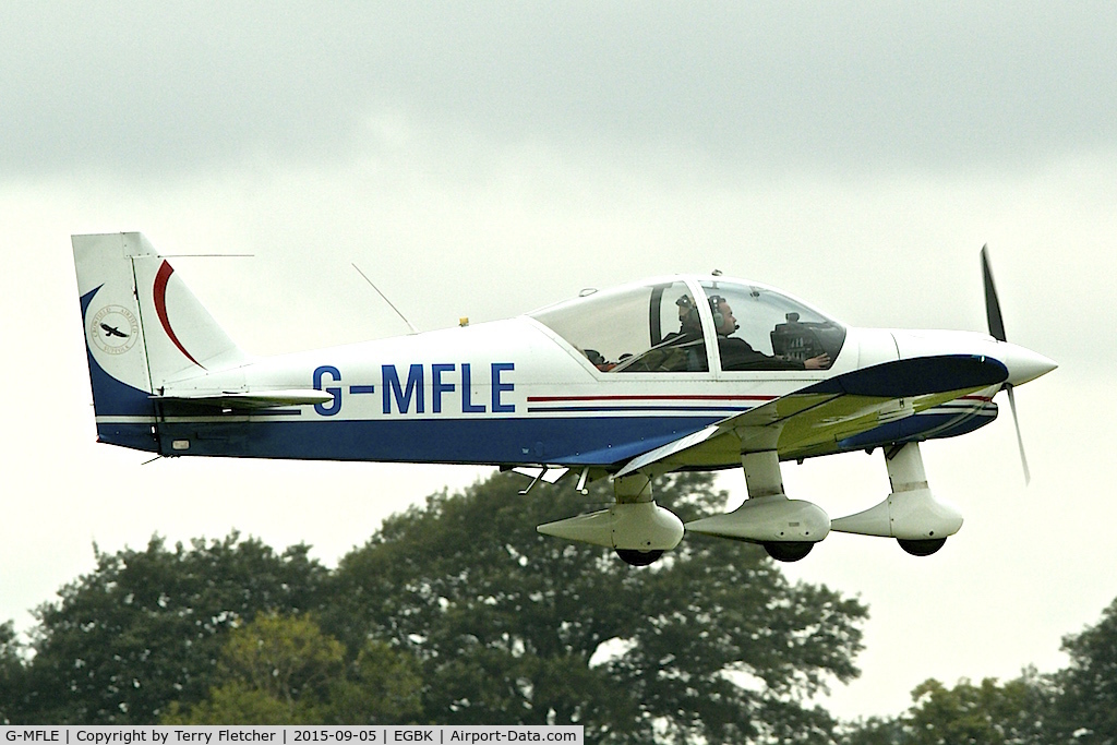 G-MFLE, 1999 Robin HR-200-120B C/N 335, At 2015 LAA National Rally at Sywell
