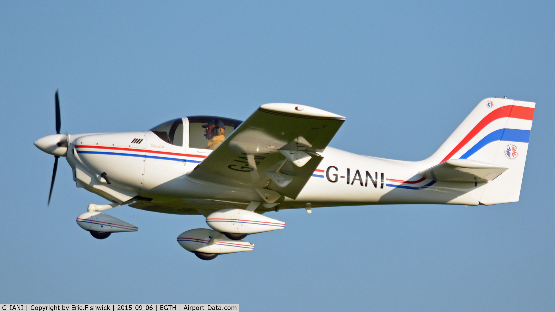 G-IANI, 2004 Europa XS Tri-Gear C/N PFA 247-13714, 41. G-IANI departing The Shuttleworth Pagent Airshow, Sept. 2015.