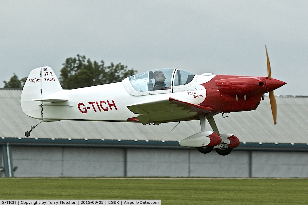 G-TICH, 2001 Taylor JT-2 Titch C/N PFA 060-3213, At 2015 LAA Rally at Sywell