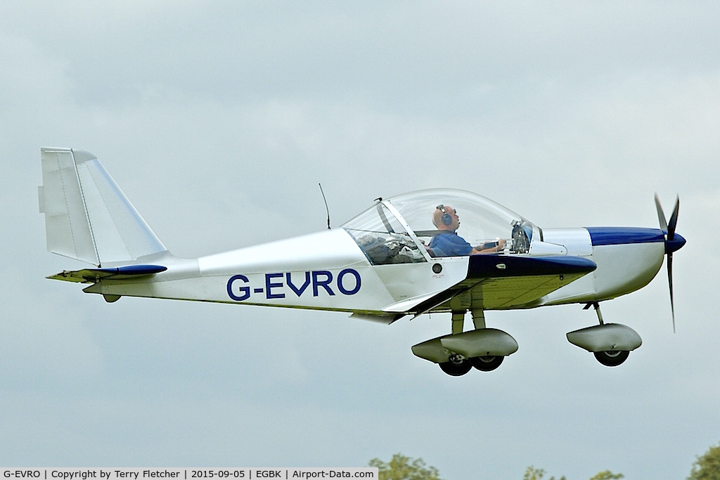 G-EVRO, 2004 Aerotechnik EV-97 Eurostar C/N PFA 315-14137, At 2015 LAA Rally at Sywell