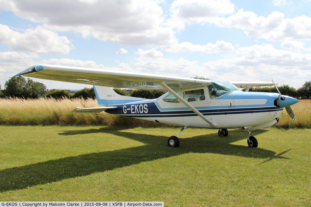 G-EKOS, 1978 Reims FR182 Skylane RG C/N 0017, Reims FR182, Fishburn Airfield, August 8th 2015.