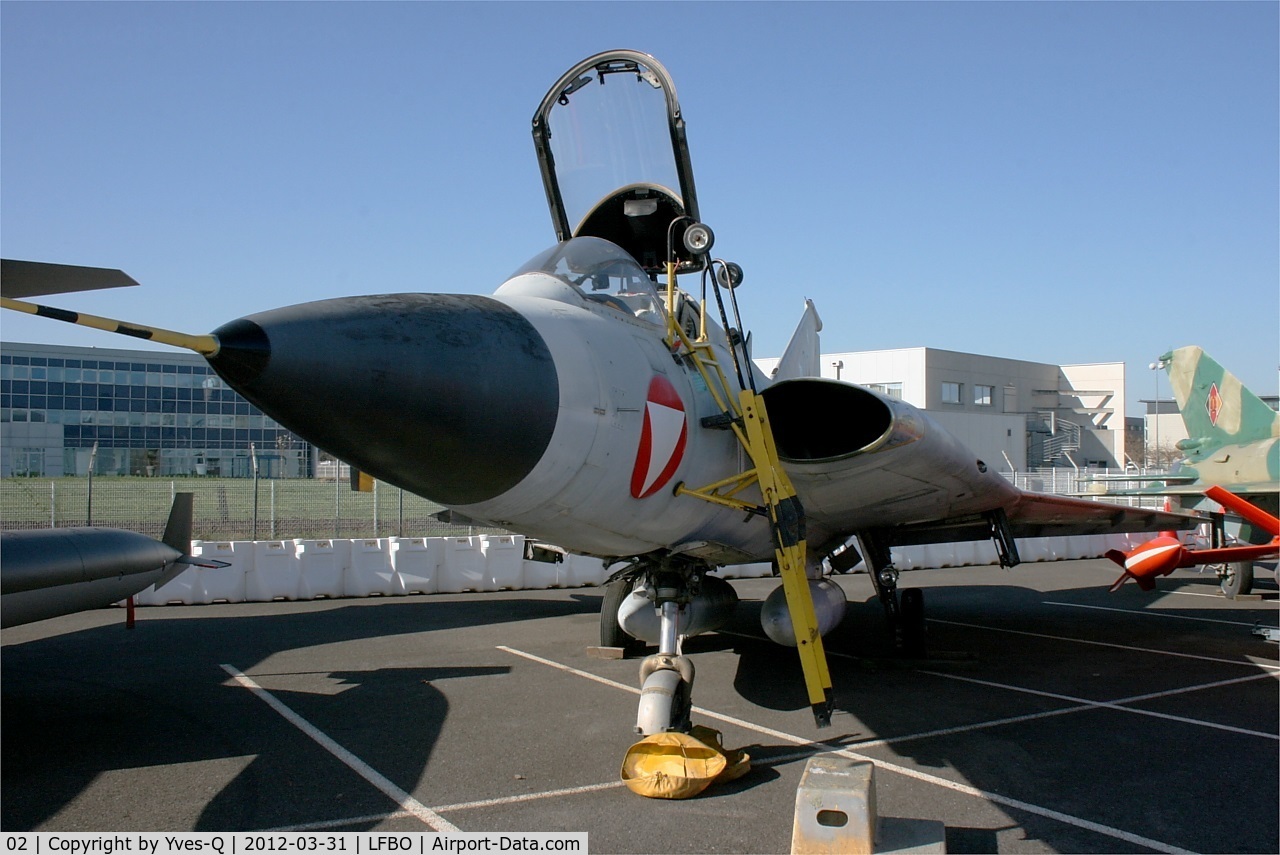 02, Saab J-35Oe MkII Draken C/N 35-1402, Saab J-35Oe MkII Draken, Preserved at Les Ailes Anciennes Museum, Toulouse-Blagnac