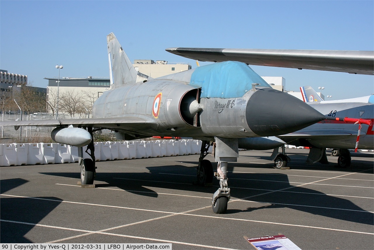 90, Dassault Mirage IIIC C/N 90, Dassault Mirage IIIC, Preserved at Les Ailes Anciennes Museum, Toulouse-Blagnac