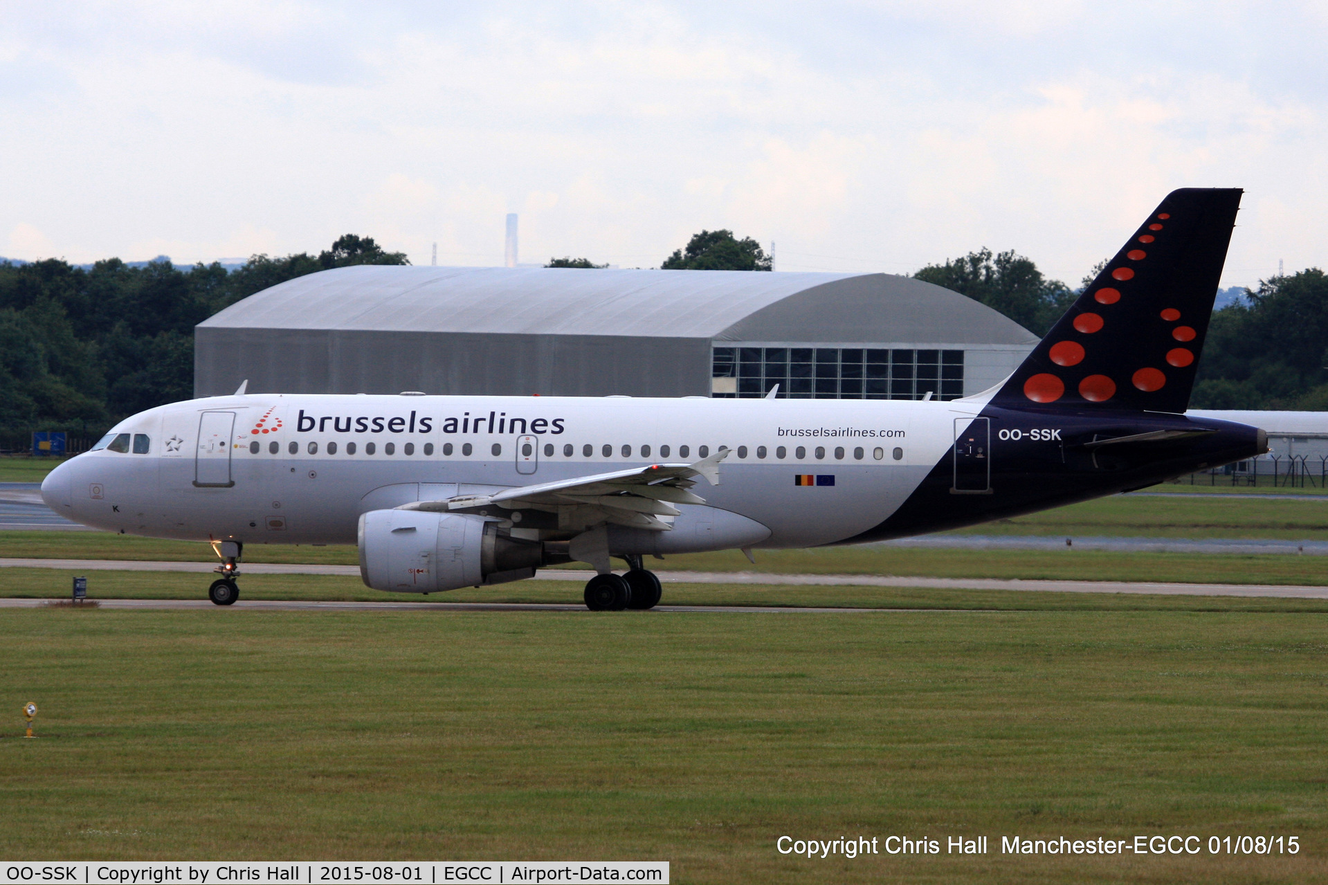 OO-SSK, 2000 Airbus A319-112 C/N 1336, Brussels Airlines