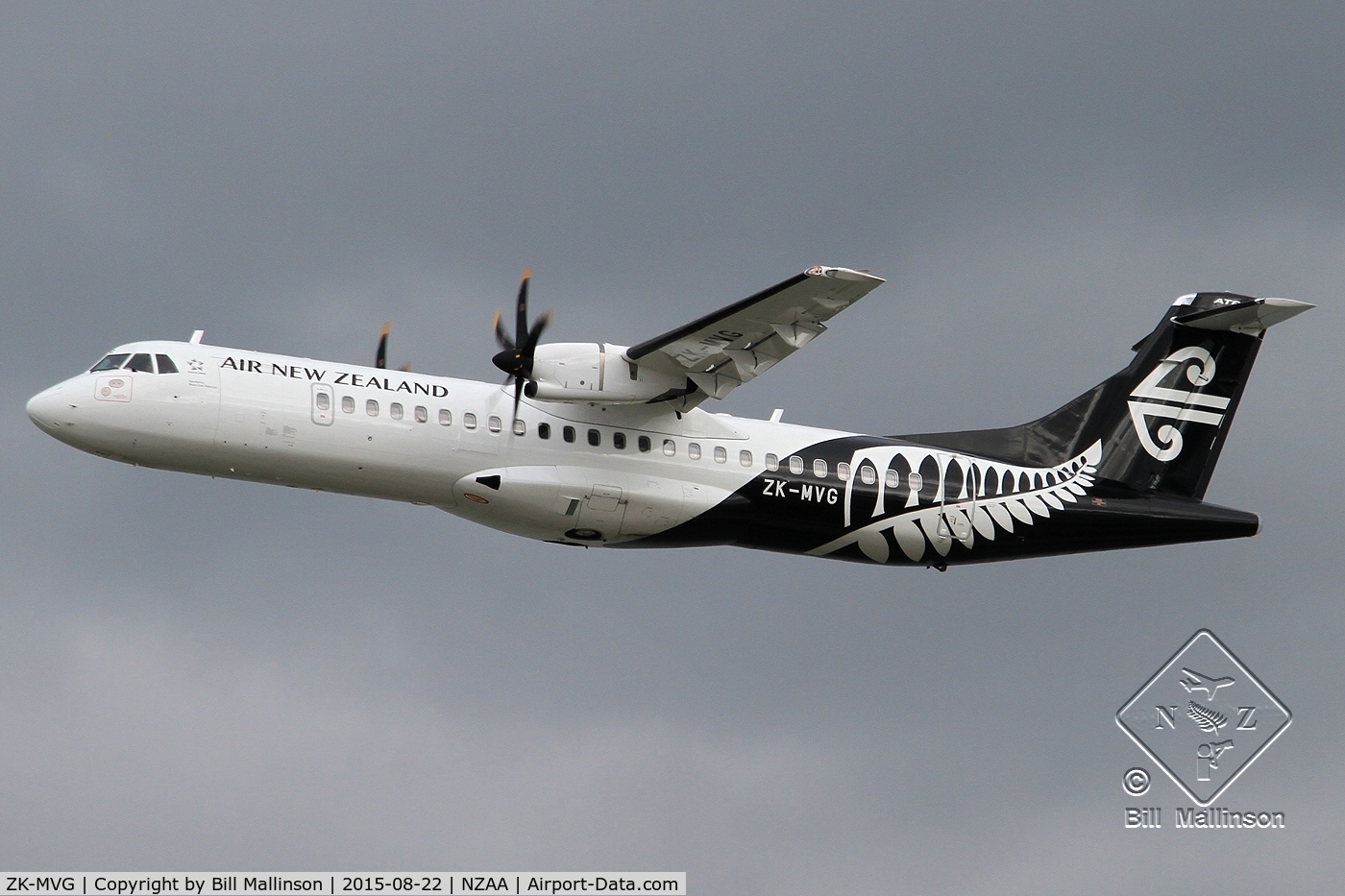 ZK-MVG, 2015 ATR 72-600 C/N 1264, up and away from 05R