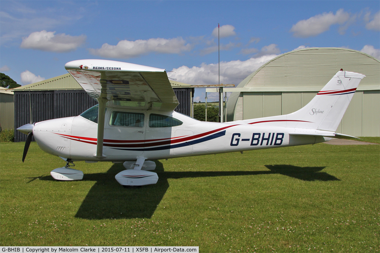 G-BHIB, 1980 Reims F182Q Skylane C/N 0134, Reims F182Q , Fishburn Airfield, July 11th 2015.