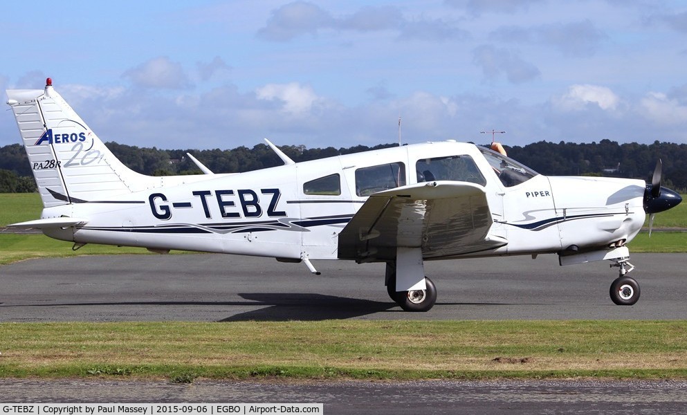 G-TEBZ, 1977 Piper PA-28R-201 Cherokee Arrow III C/N 28R-7737050, Owned by Smart People Don't Buy Ltd.EX:-N105CC