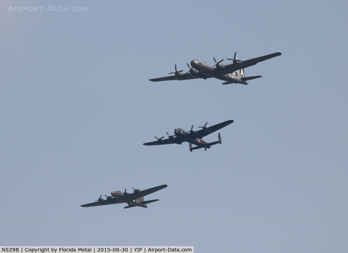 N529B, 1944 Boeing B-29A-60-BN Superfortress C/N 11547, Fifi B-29 with Lancaster and B-17
