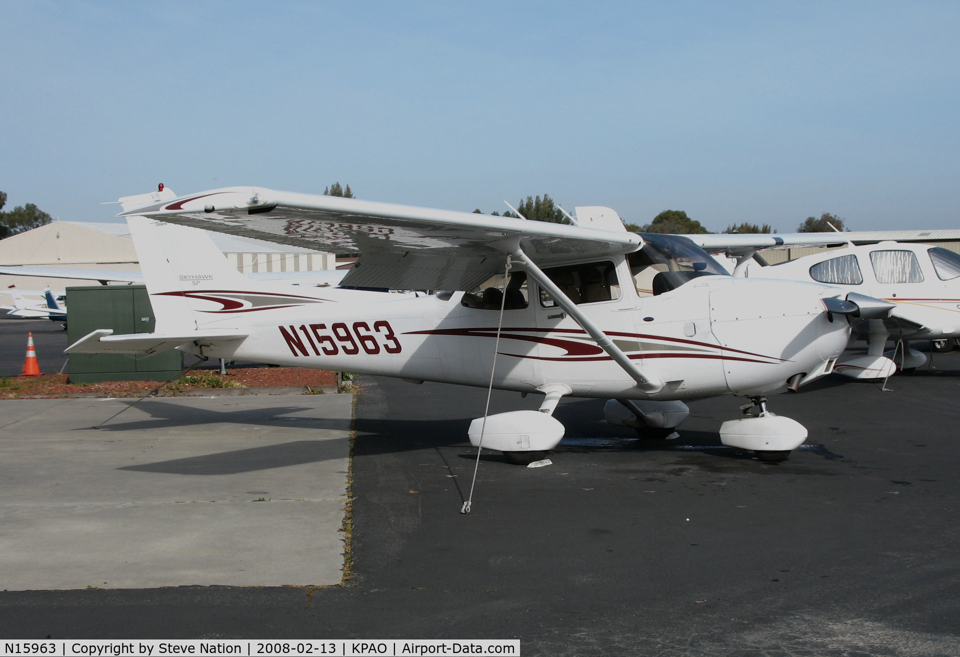 N15963, 2005 Cessna 172S C/N 172S9904, Advantage Aviation 2005 Cessna 172S @ Palo Alto Airport, CA Home Base with word 