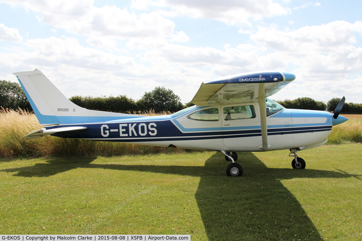 G-EKOS, 1978 Reims FR182 Skylane RG C/N 0017, Reims FR182 at Fishburn Airfield, August 8th 2015.