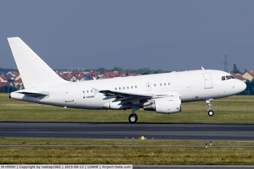 M-HHHH, 2011 Airbus A318-112CJ C/N 4650, Take off RWY 16