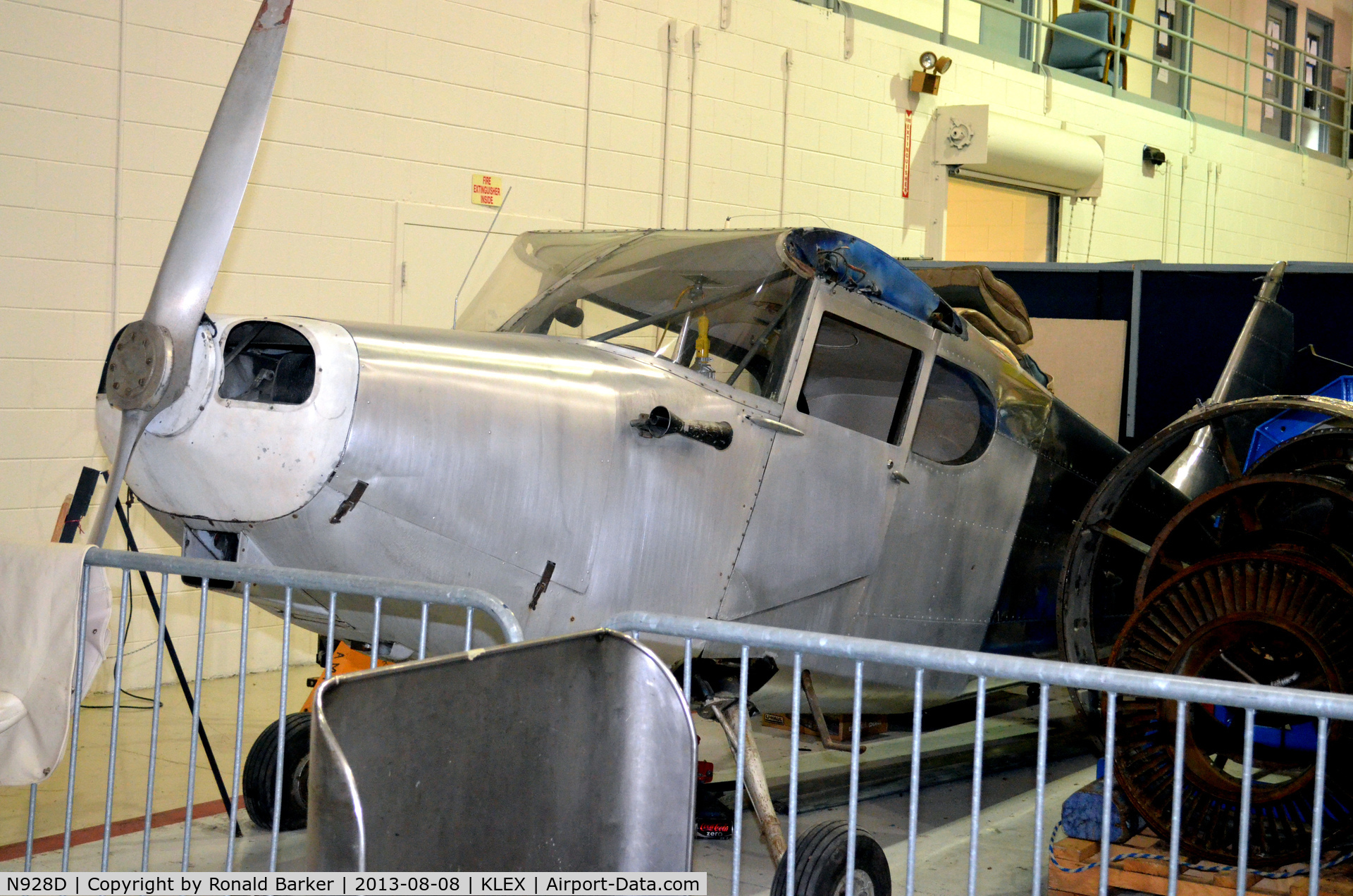 N928D, 1947 Stinson 108-2 Voyager C/N 108-2928, Old airplane at the Aviation Museum of KY