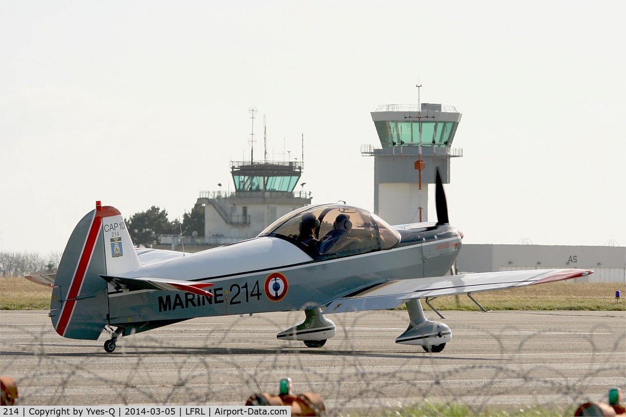 214, Mudry CAP-10B C/N 214, Mudry CAP-10B, take off run rwy 23, Lanvéoc-Poulmic Naval Air Base (LFRL)