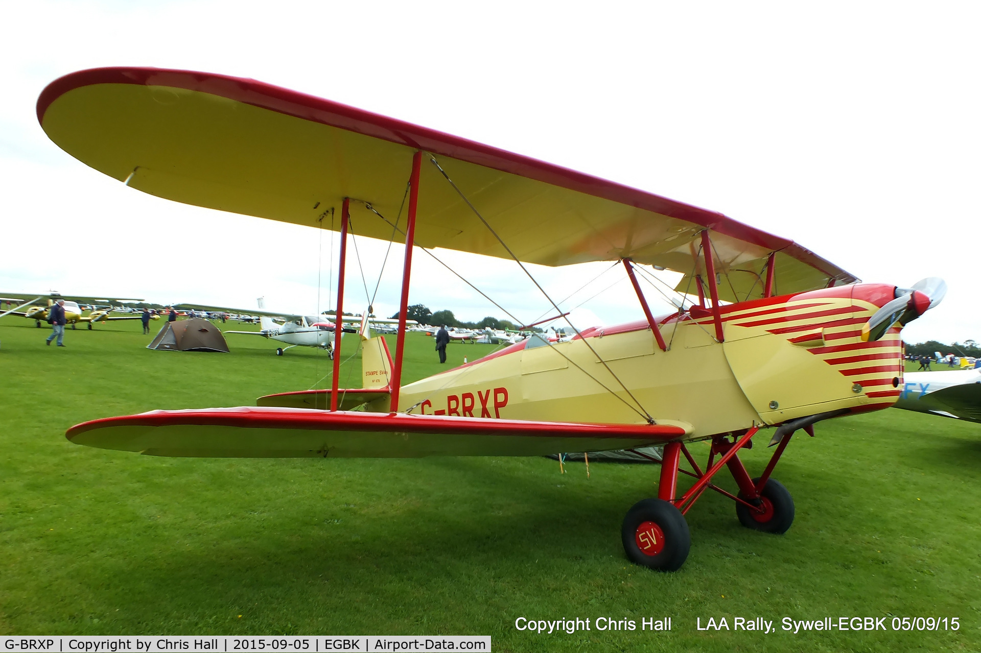 G-BRXP, 1948 Stampe-Vertongen SV-4C C/N 678, at the LAA Rally 2015, Sywell