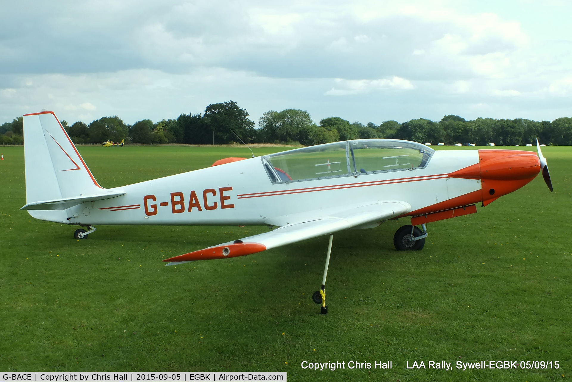 G-BACE, 1972 Sportavia-Putzer RF-5 C/N 5102, at the LAA Rally 2015, Sywell