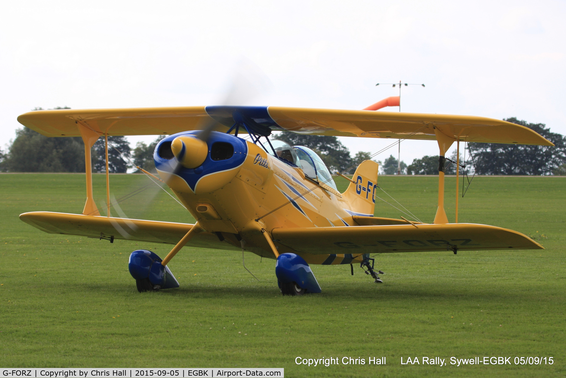 G-FORZ, 1999 Pitts S-1S Special C/N PFA 009-13393, at the LAA Rally 2015, Sywell