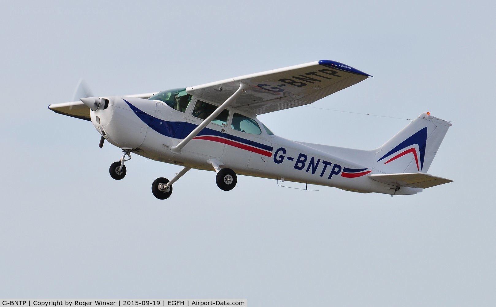 G-BNTP, 1978 Cessna 172N Skyhawk C/N 172-72030, Visiting Cessna Skyhawk departing Runway 22.