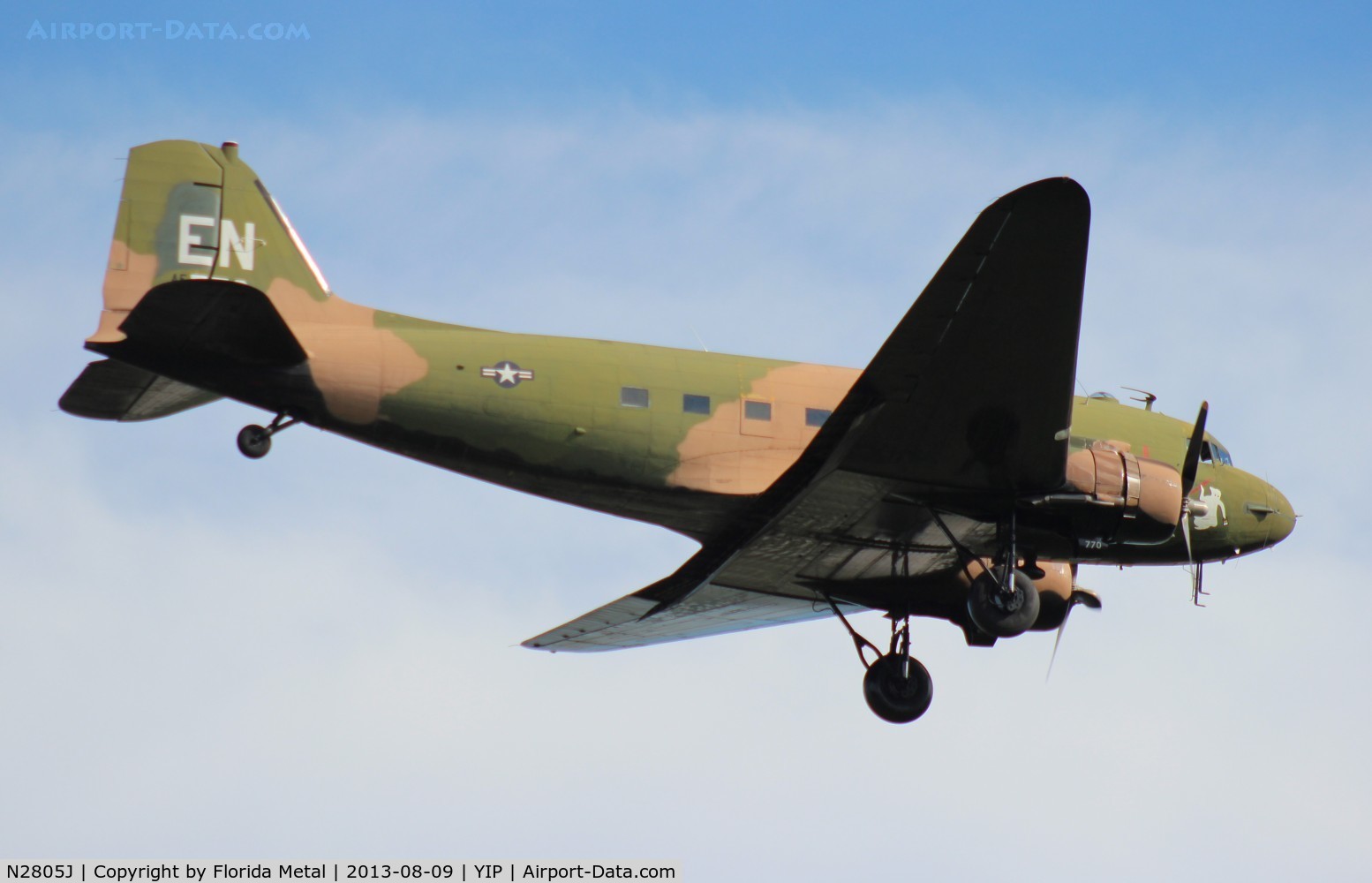 N2805J, 1944 Douglas DC3C-R-1830-90C C/N 20835, AC-47