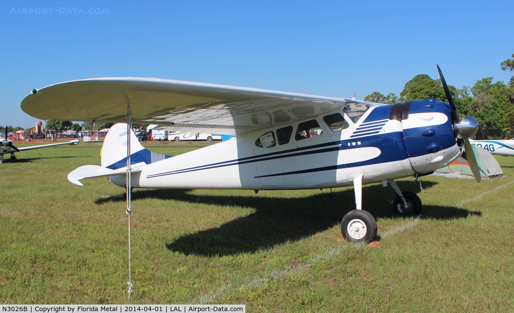 N3026B, 1952 Cessna 195B Businessliner C/N 7909, Cessna 195