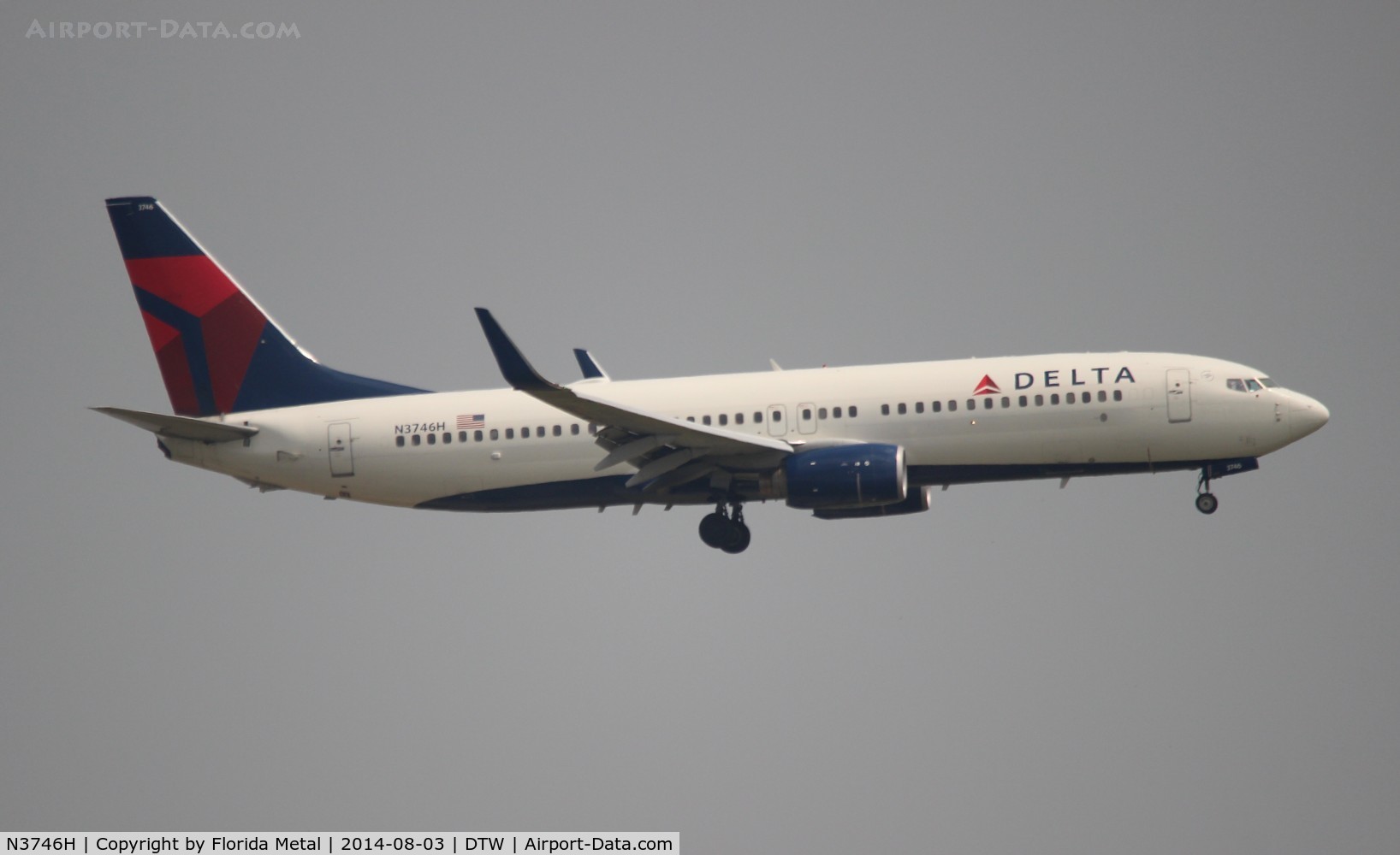 N3746H, 2001 Boeing 737-832 C/N 30488, Delta