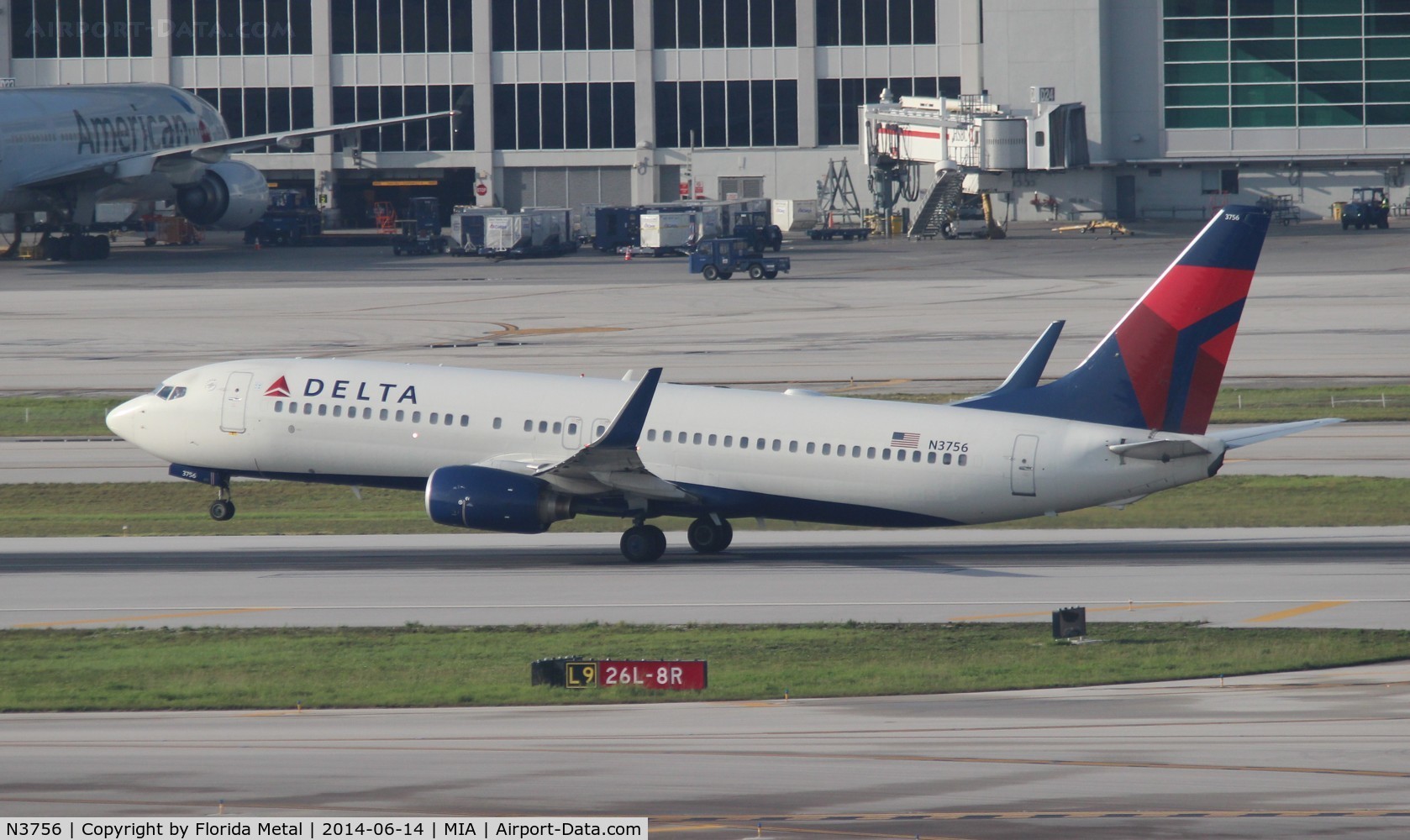 N3756, 2001 Boeing 737-832 C/N 30493, Delta