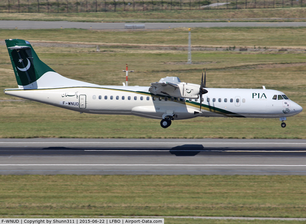 F-WNUD, 2012 ATR 72-500 C/N 1000, C/n 1000 - Ex. UTAir Ukraine as UR-UTI... Now for PIA as AP-BKV