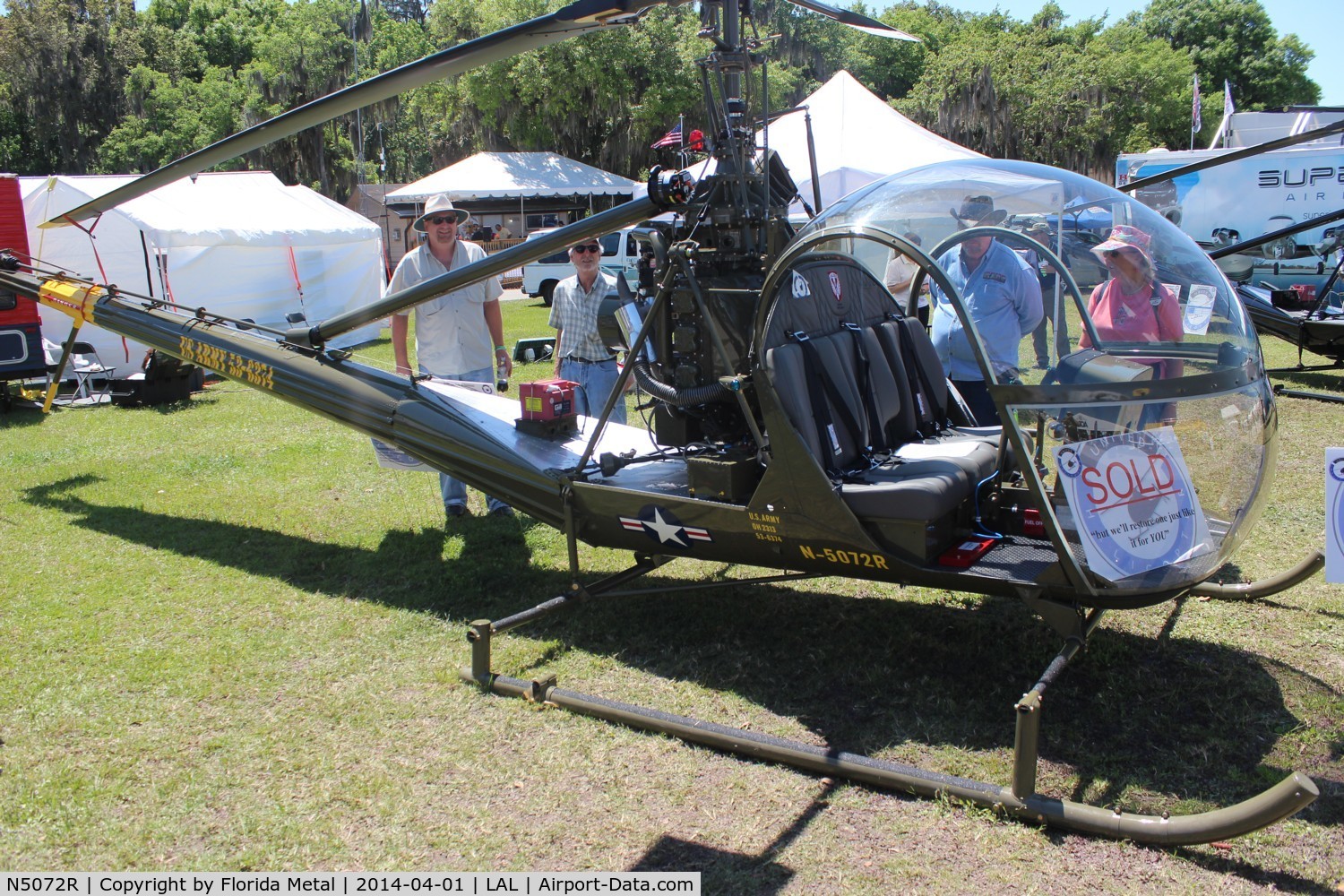 N5072R, Hiller UH-12B C/N 613, Hiller UH-23 Raven