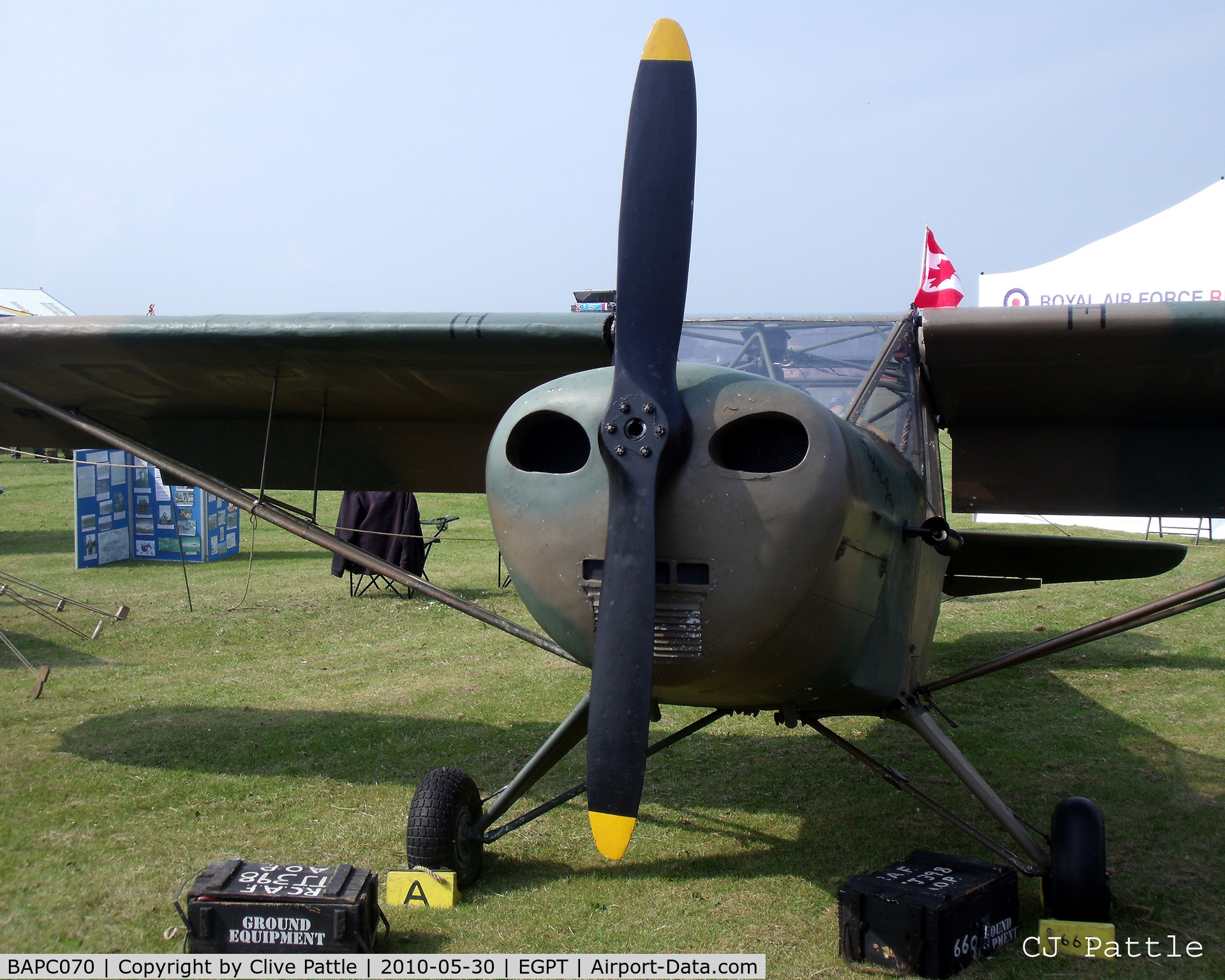 BAPC070, Auster AOP.5 C/N TAY/33153, On display at the Heart of Scotland Airshow held at Perth (Scone) airfield EGPT