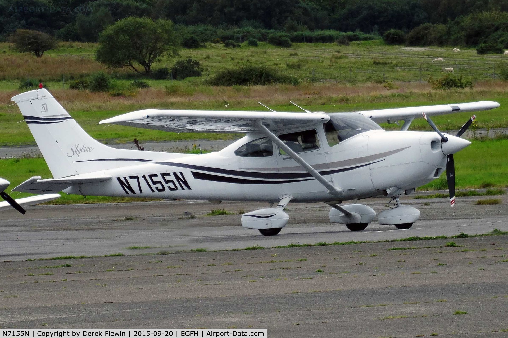 N7155N, 1999 Cessna 182S Skylane C/N 182-80554, Skylane, Dunkeswell based, seen parked up.