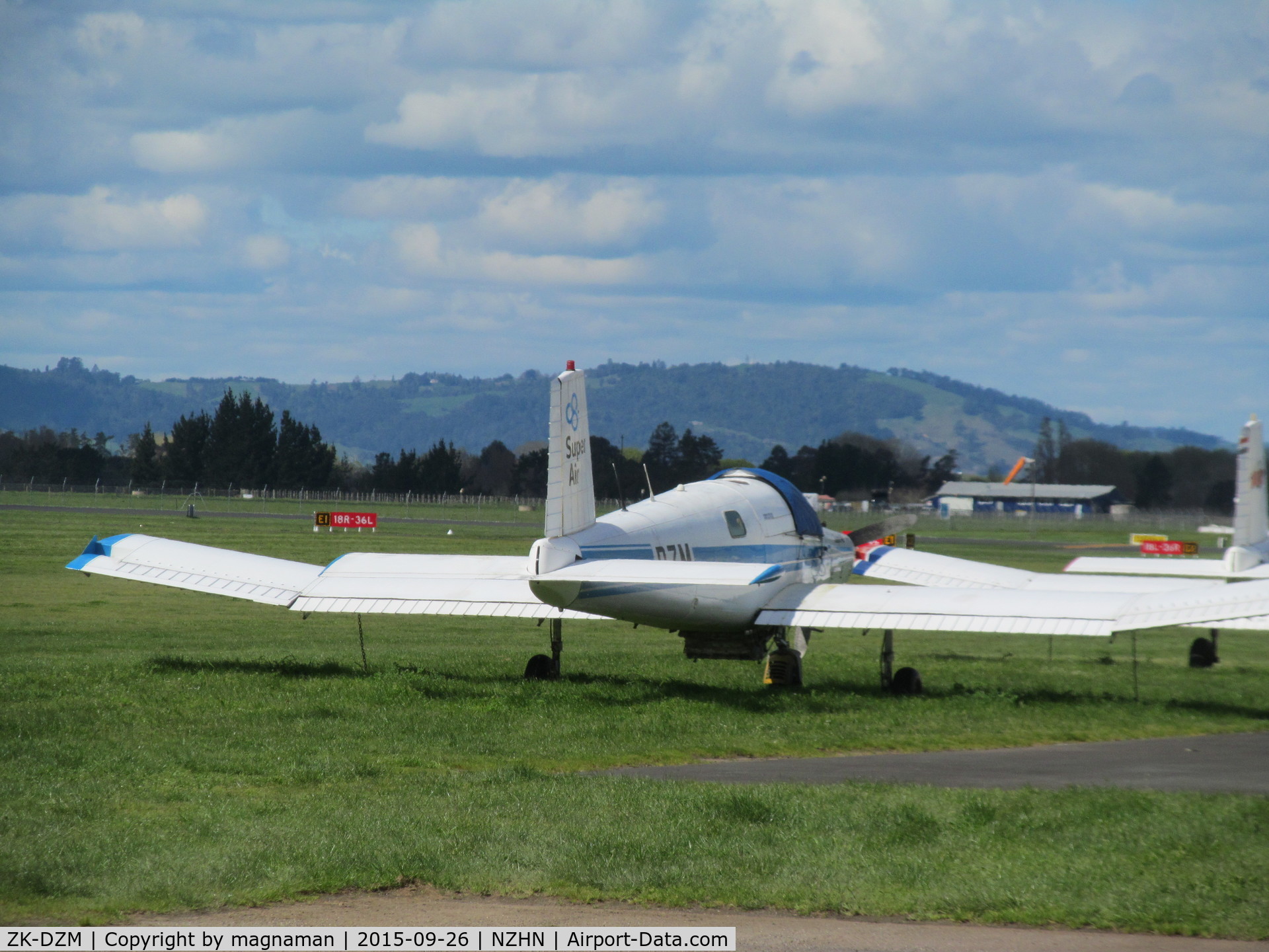 ZK-DZM, NZ Aerospace FU24-950 C/N 214, outside SUPER AIR base hamilton