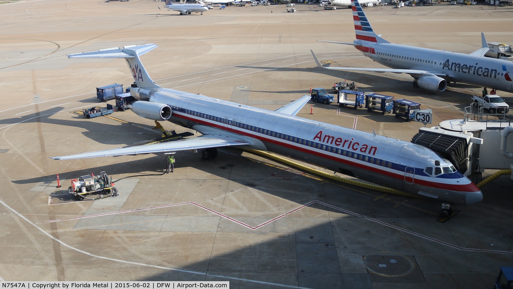 N7547A, 1990 McDonnell Douglas MD-82 (DC-9-82) C/N 53029, American