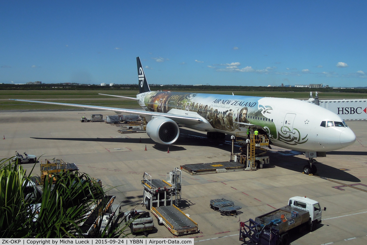 ZK-OKP, 2011 Boeing 777-306/ER C/N 39041, The Hobbit plane