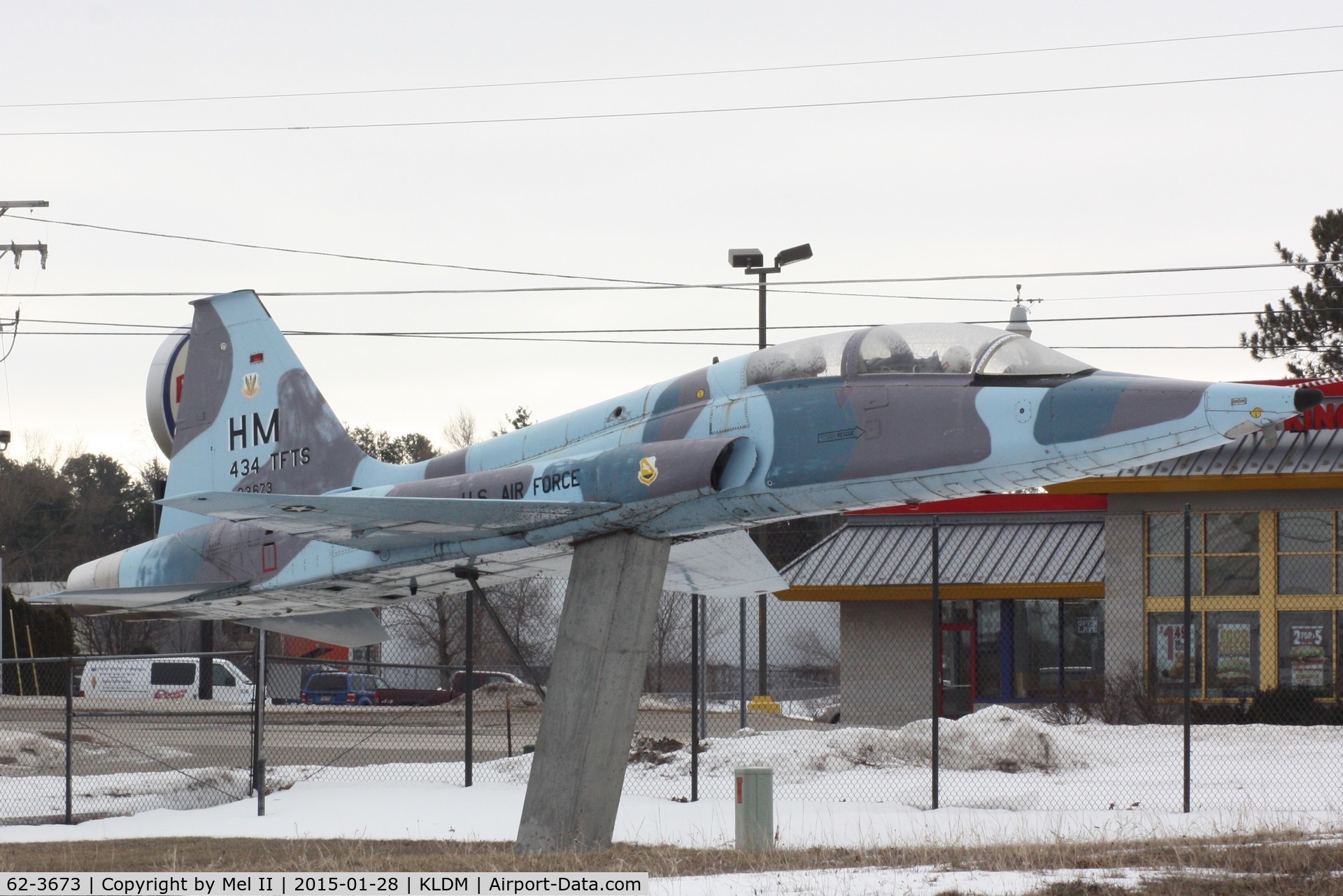 62-3673, 1962 Northrop T-38A Talon C/N N.5378, On A Stick