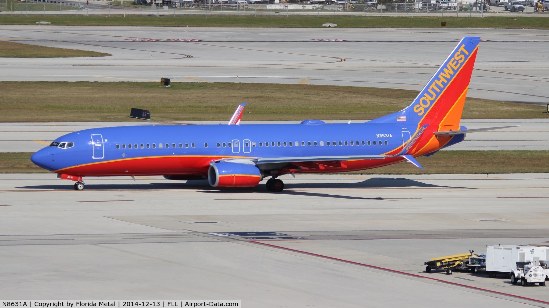 N8631A, 2014 Boeing 737-8H4 C/N 42385, Southwest