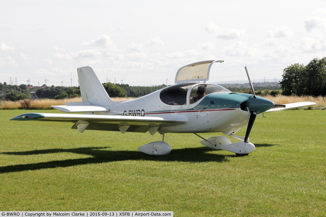 G-BWRO, 1997 Europa Tri-Gear C/N PFA 247-12849, Europa at Fishburn Airfield, September 13th 2015.