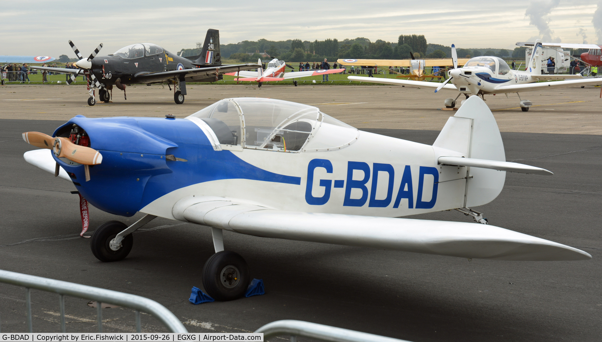 G-BDAD, 1976 Taylor JT-1 Monoplane C/N PFA 1453, 3. G-BDAD at The Yorkshire Air Show, Church Fenton, Sept. 2015.