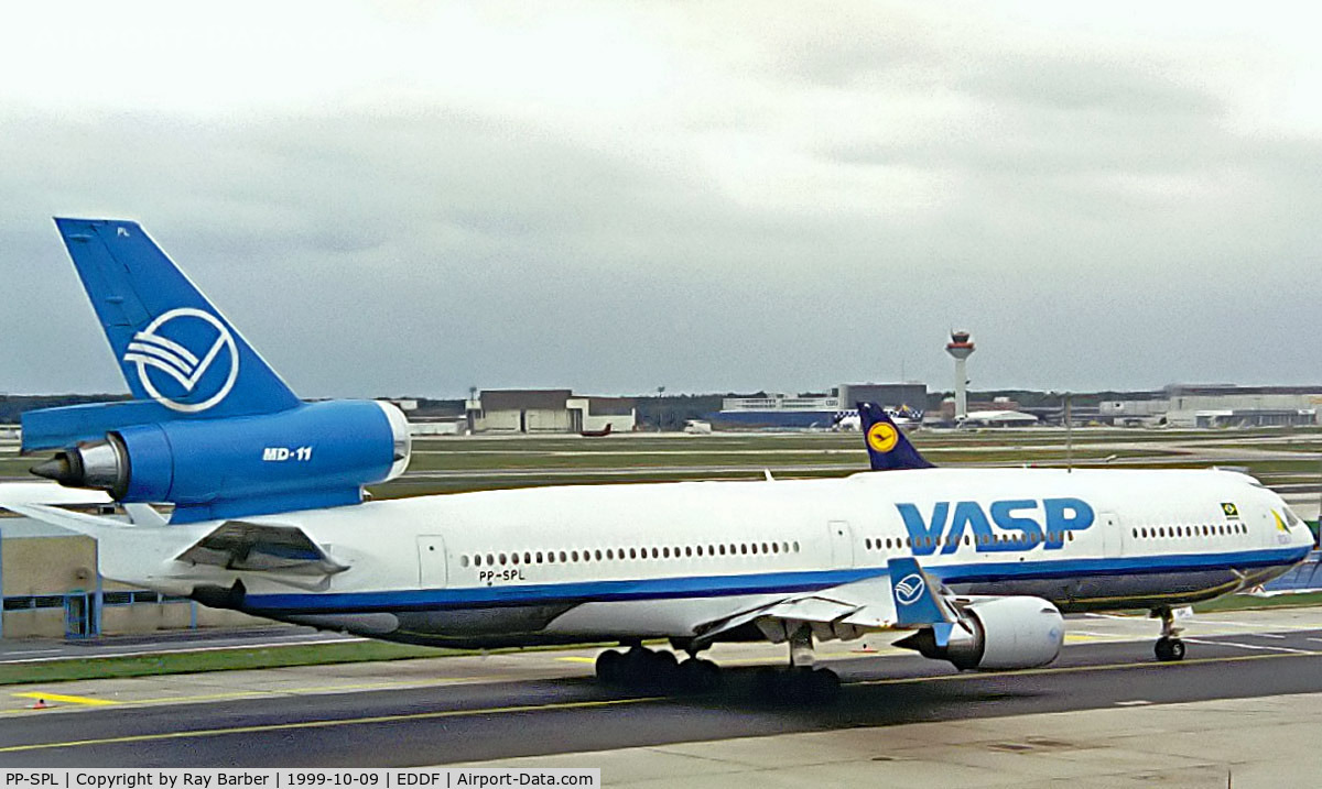 PP-SPL, 1995 McDonnell Douglas MD-11F C/N 48745, PP-SPL   McDonnell-Douglas MD-11 [48745] Frankfurt~D 09/10/1999