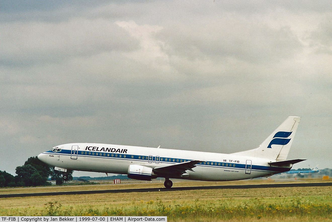 TF-FIB, 1989 Boeing 737-408 C/N 24353, Schiphol