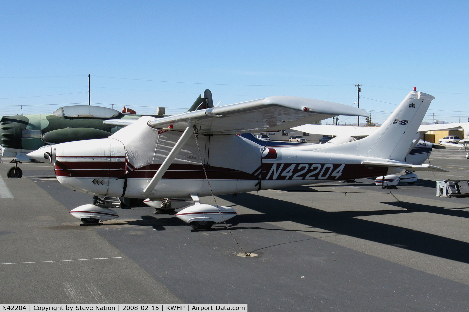 N42204, 1968 Cessna 182L Skylane C/N 18258897, 1968 Cessna 182L with cockpit cover @ Whiteman Airport, Pacoima CA