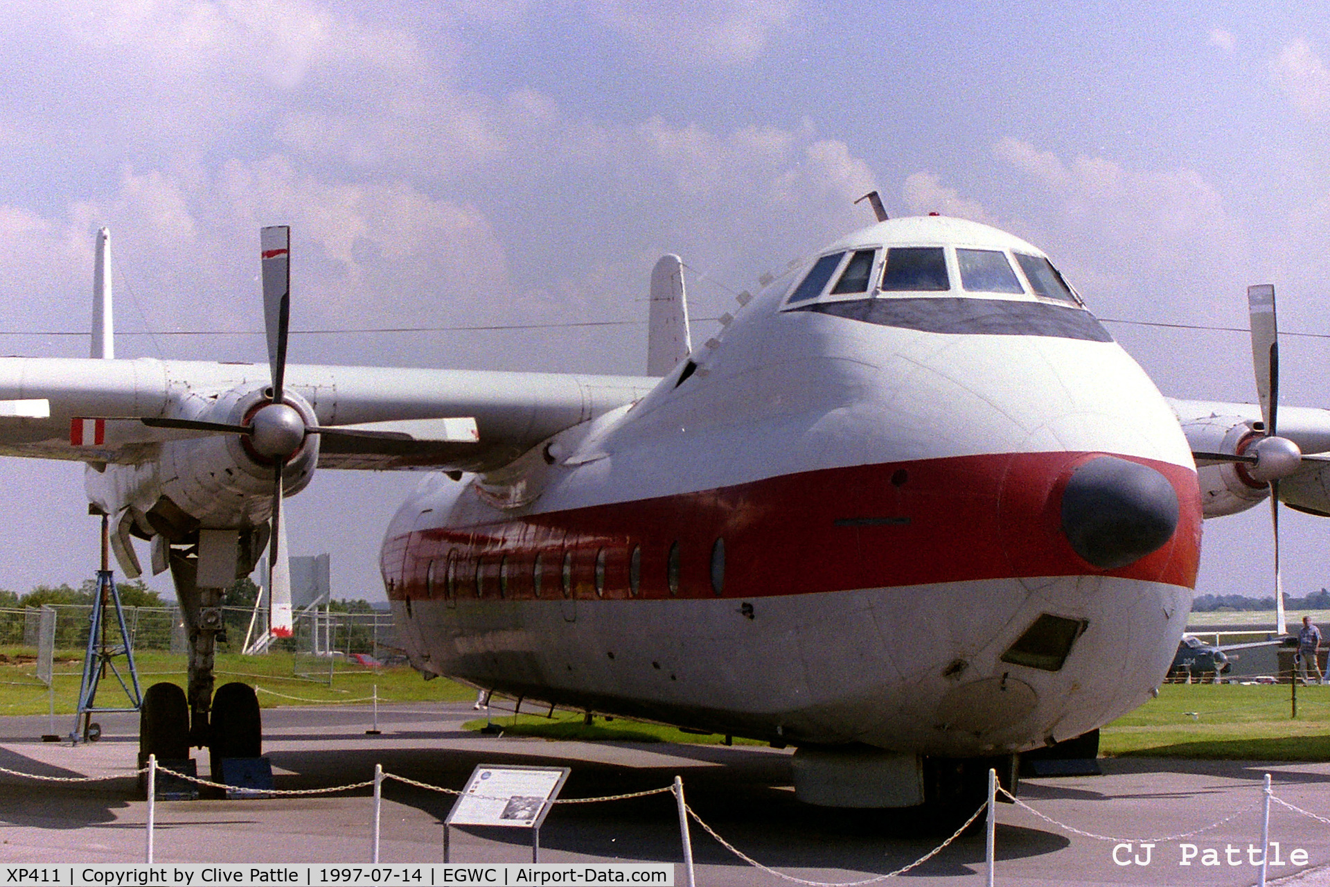 XP411, 1962 Armstrong Whitworth AW-660 Argosy C.1 C/N 6766, On external display at the aerospace museum RAF Cosford EGWC