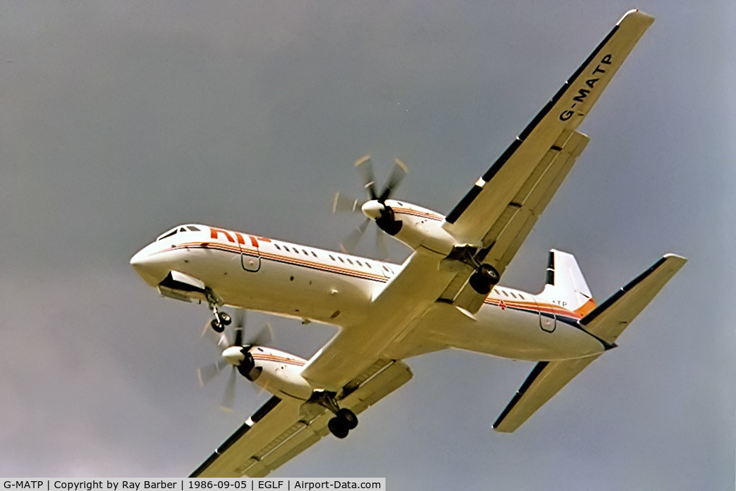 G-MATP, 1986 British Aerospace ATP C/N 2001, British Aerospace BAe ATP [2001] (British Aerospace) Farnborough~G 05/09/1986