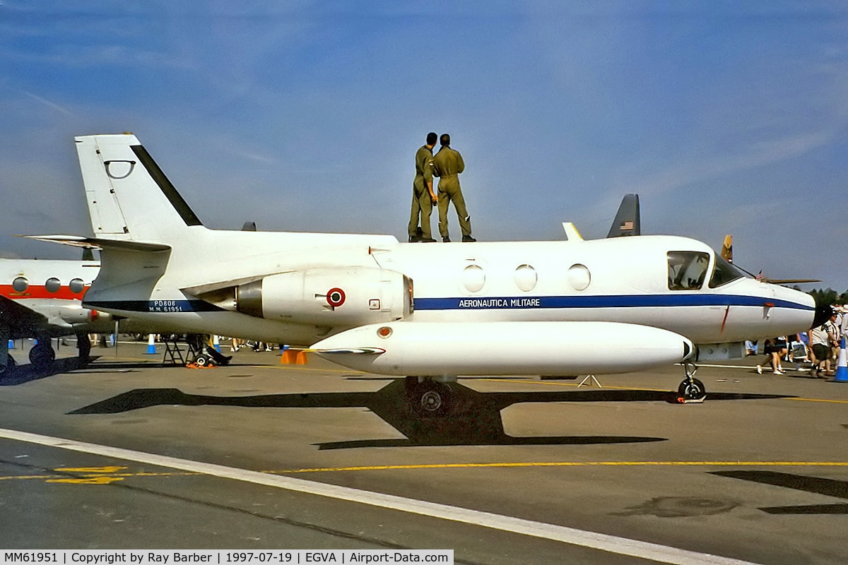 MM61951, Piaggio PD-808TA C/N 509, Piaggio PD-808TA [509] (Italian Air Force) RAF Fairford~G 19/07/1997