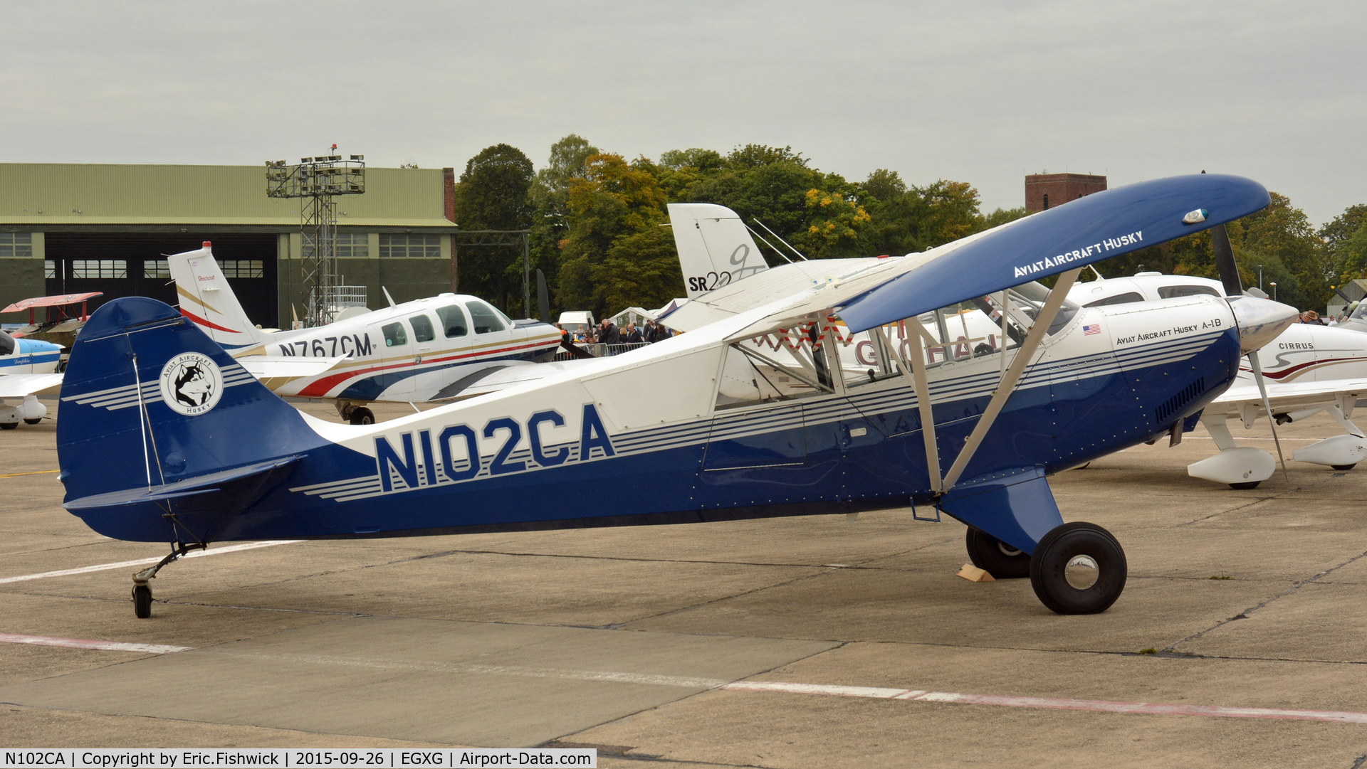 N102CA, 2004 Aviat A-1B Husky C/N 2272, 2. N102CA at The Yorkshire Air Show, Church Fenton, Sept. 2015.