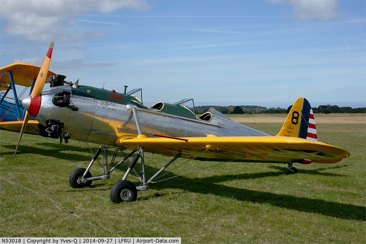 N53018, 1941 Ryan Aeronautical ST3KR C/N 1164, Ryan Aeronautical ST3KR, Static display, Morlaix-Ploujean airport (LFRU-MXN) air show in september 2014