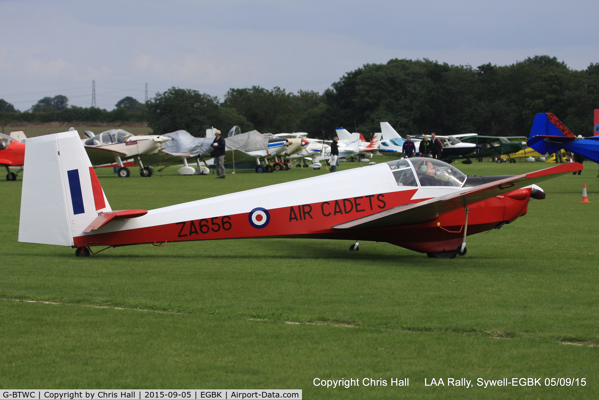 G-BTWC, 1980 Slingsby T-61F Venture T2 C/N 1975, at the LAA Rally 2015, Sywell