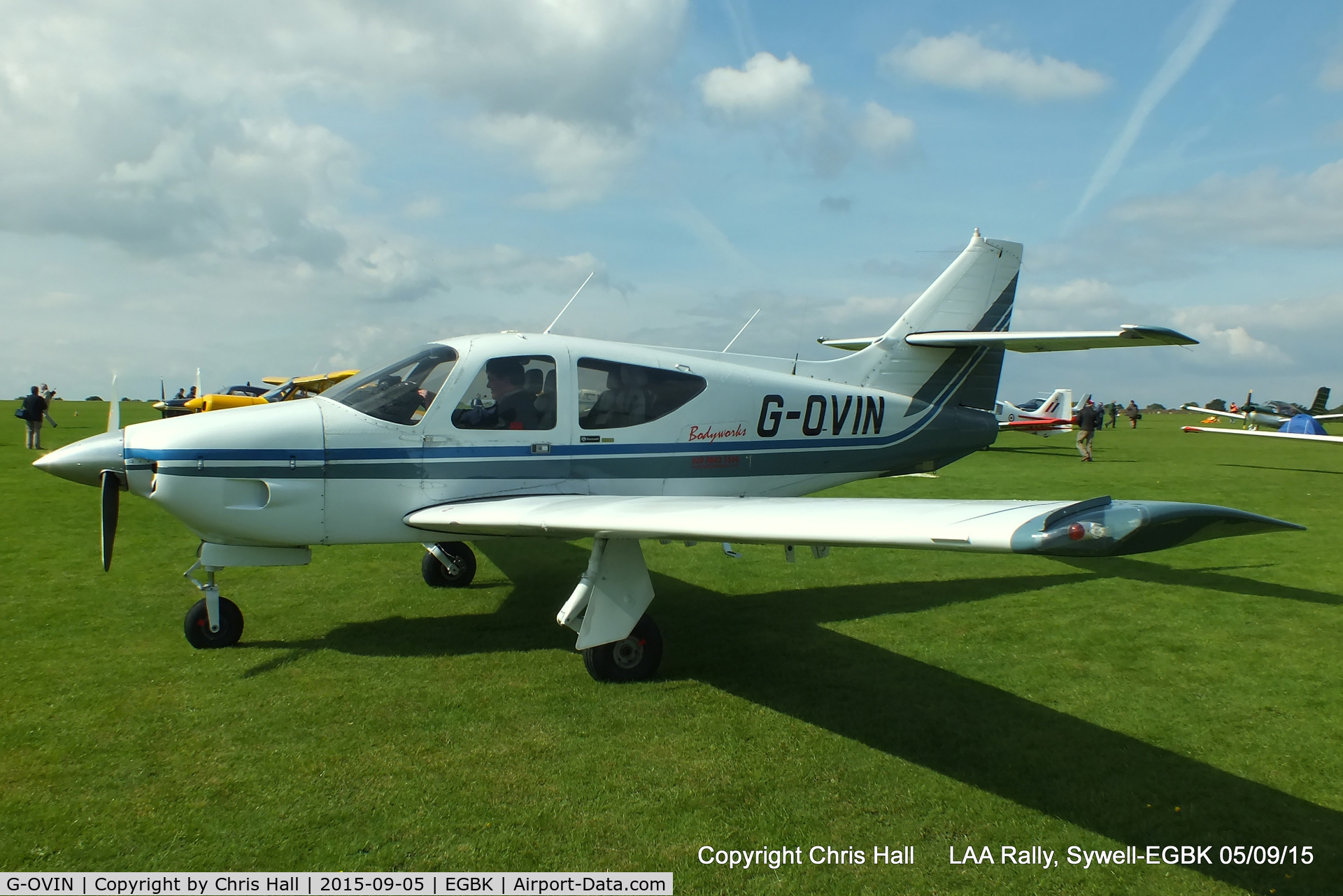 G-OVIN, 1976 Rockwell International 112TC Commander Commander C/N 13090, at the LAA Rally 2015, Sywell