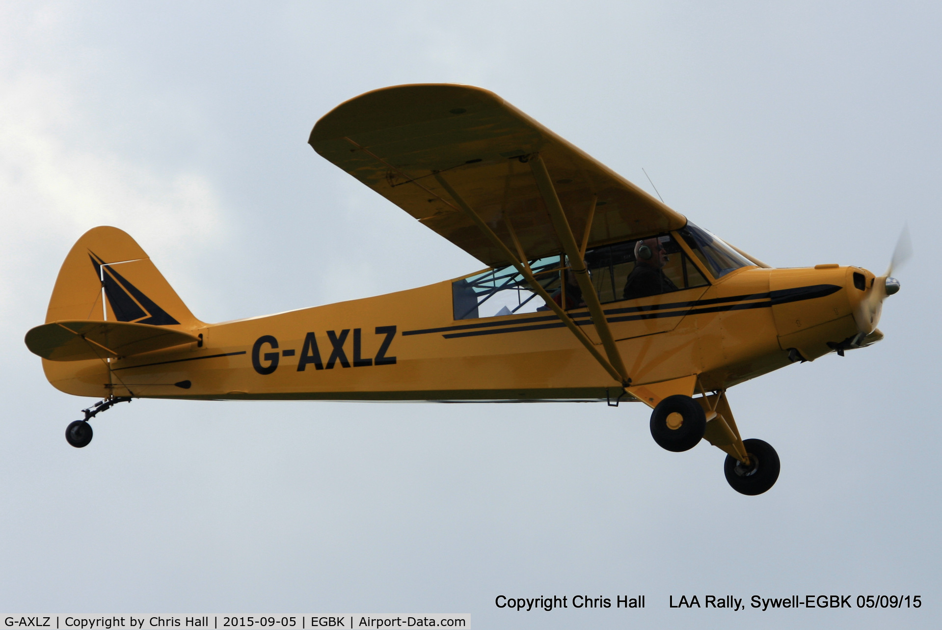 G-AXLZ, 1952 Piper L-18C Super Cub C/N 18-2052, at the LAA Rally 2015, Sywell