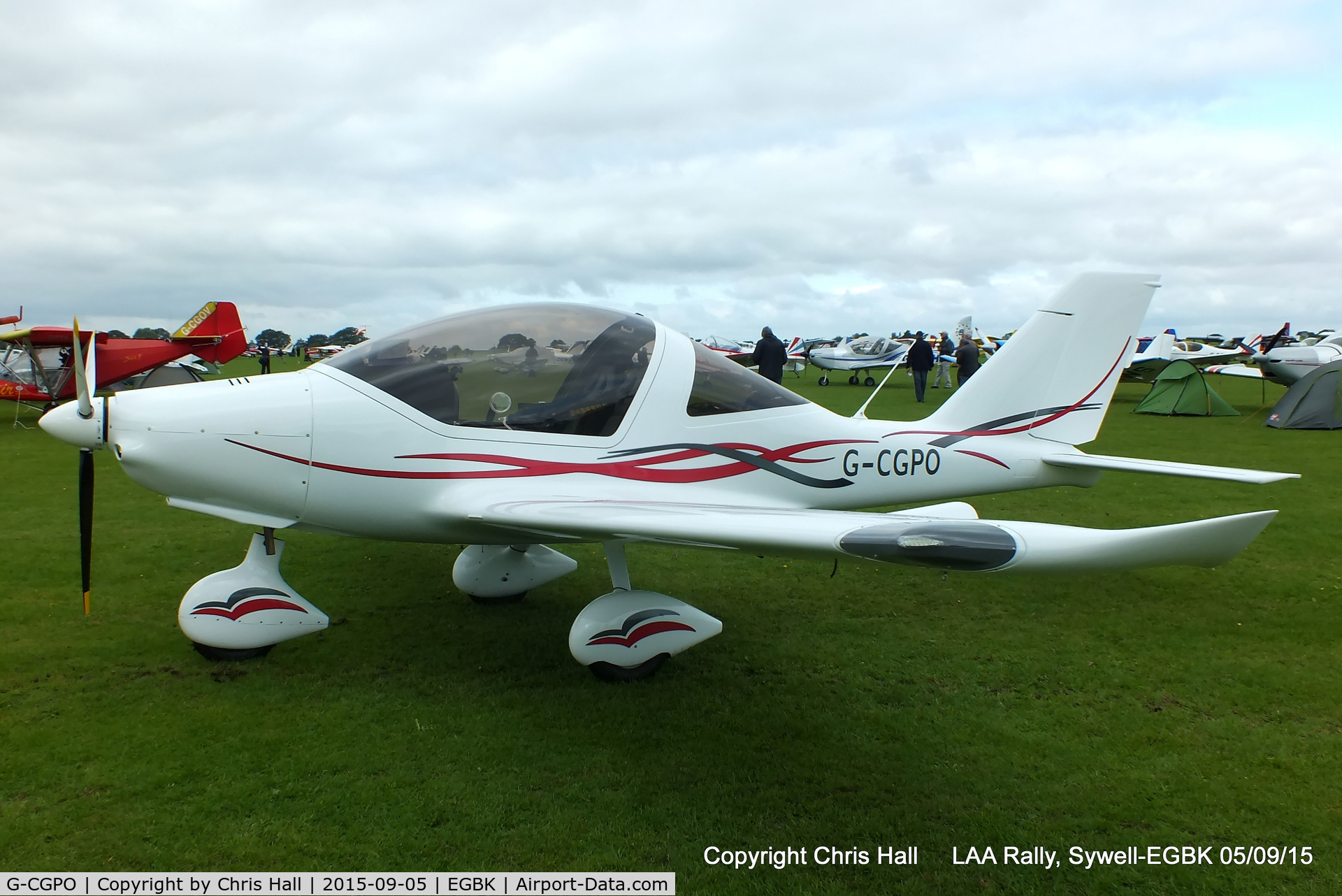 G-CGPO, 2011 TL Ultralight TL-2000UK Sting Carbon C/N LAA 347-14896, at the LAA Rally 2015, Sywell