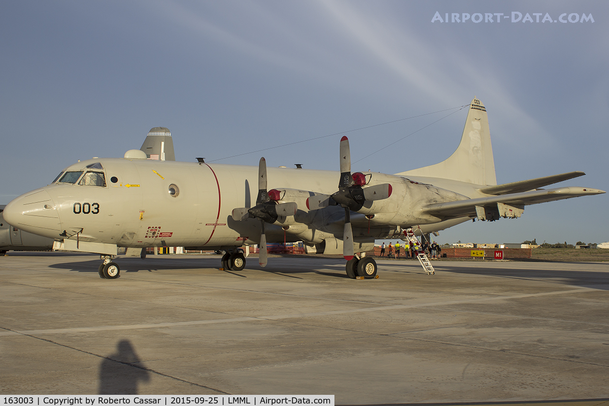 163003, 1987 Lockheed P-3C-230-LO (AIP+) Orion C/N 285G-5810, Malta International Airshow 2015