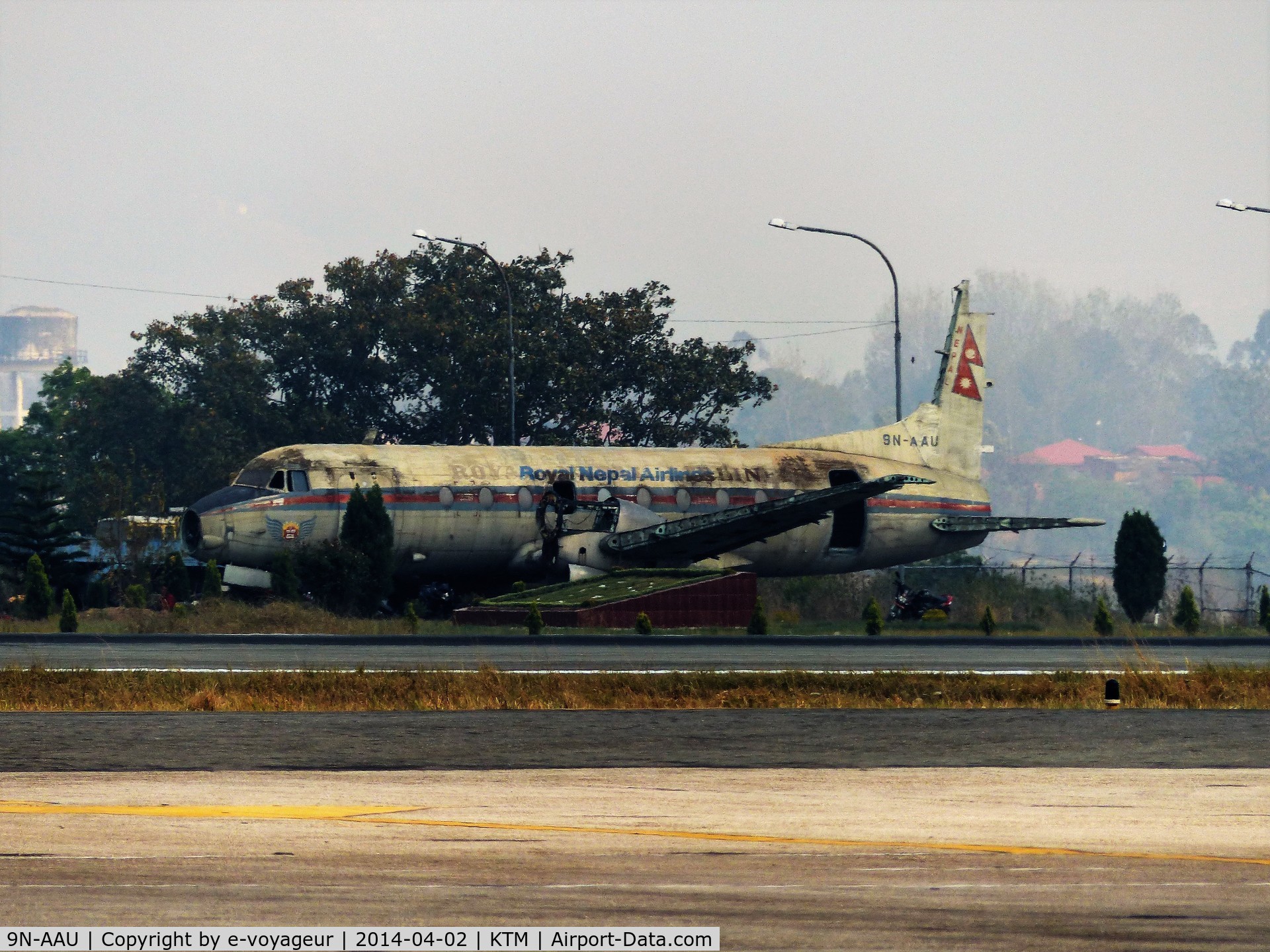 9N-AAU, 1969 Hawker Siddeley HS.748 Series 2A C/N 1671, 9N-AAU @ KTM (Katmandu Tribhuvan) 2 avril 2014